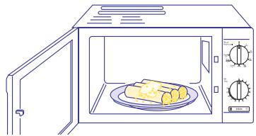 DELONGHI MW 30F - Mise en marche du four avec la fonction seulement micro-ondes - 1