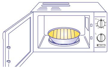 DELONGHI MW 30F - Mise en marche du four avec la fonction combinée micro-ondes + grill - 1
