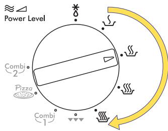 DELONGHI MW 30F - Mise en marche du four avec la fonction seulement micro-ondes - 2