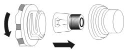 AMICA AO5004 - Afin d'éviter une électrocution, avant de changer l'ampoule, s'assurer que l'appareil est éteint. - 1