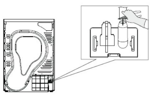 VEDETTE SFV182C - Installation du tuyau d'évacuation (pour évacuer directement l'eau de condensation) - 1