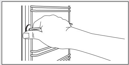 ELECTROLUX EOM3H00X - Comment enlever : supports de grille - 1
