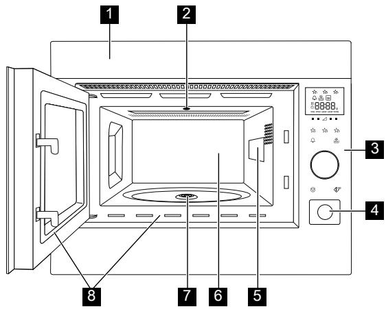 AEG-ELECTROLUX MBE2657SM - Four micro-ondes - 1