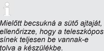 CATA MDS7208X - A teleszkópos sinek használata - 3