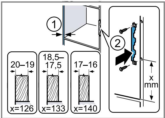 BOSCH BFL524MS0 - Préparer le meuble haut - 1