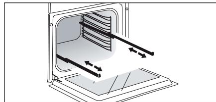 DE DIETRICH DOR7586BB - INSTALLING AND REMOVING THE SLIDING RAILS - 1