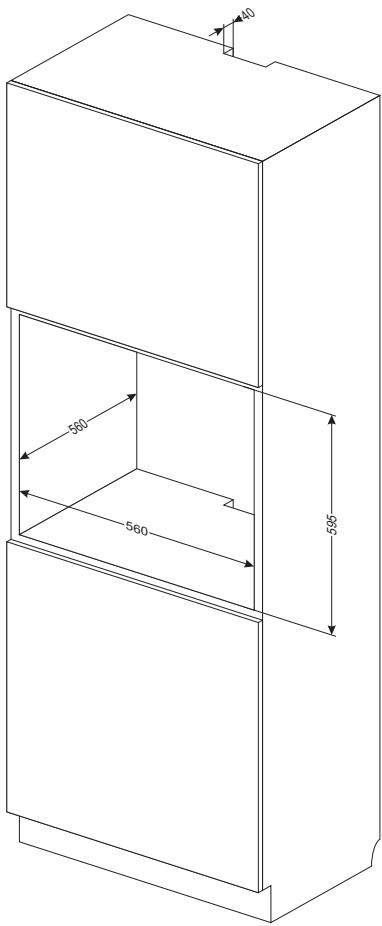AMICA EBPX946610E - Installation du four. - 2