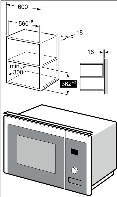 BEKO BMGB20212B  -  BMGB 20212 B - Laite seinäasennetussayksikössä - 2