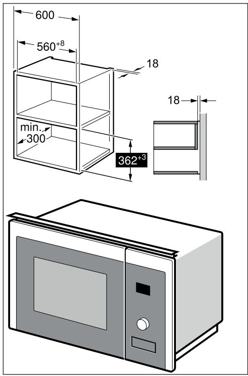 BEKO BMGB20212B  -  BMGB 20212 B - Apparatet i en vægophængt enchod - 2