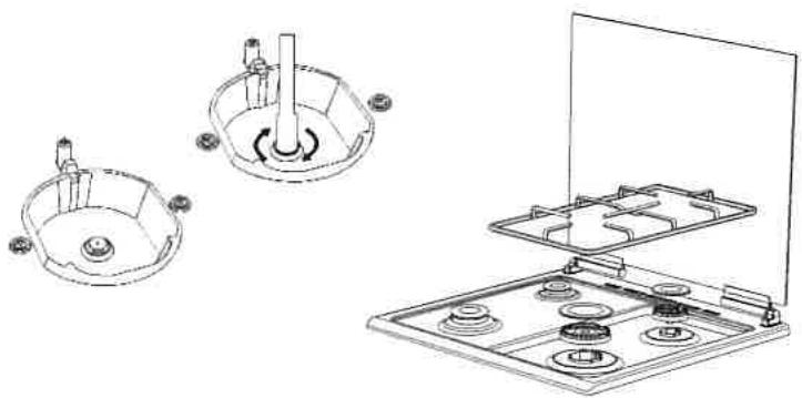 CONTINENTAL EDISON CECP9060IXD - CECP9060MBD - Brûleurs - 1