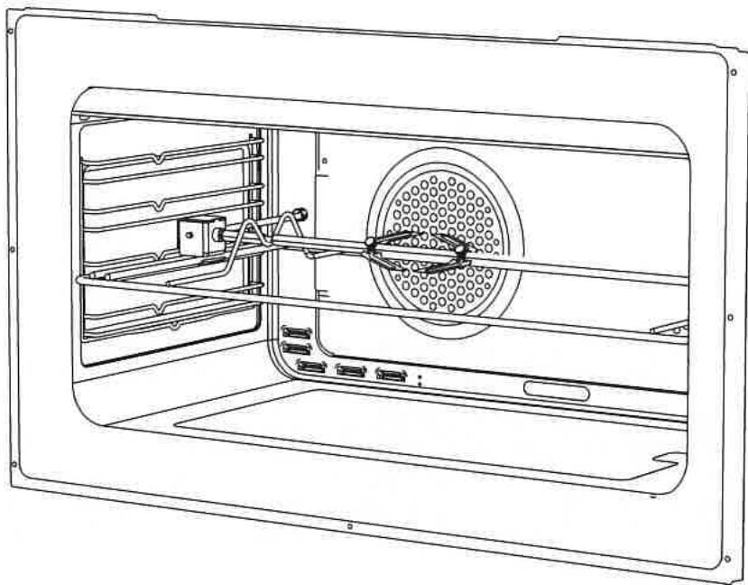 CONTINENTAL EDISON CECP9060IXD - CECP9060MBD - Utilisation du tournebroche - 1