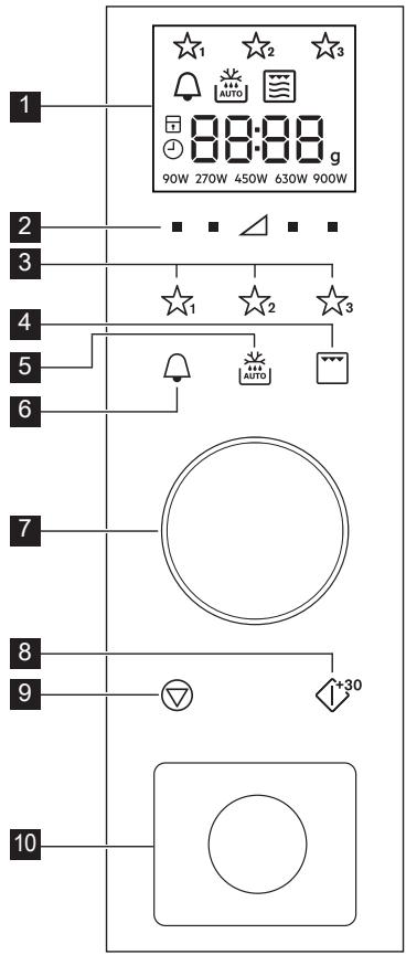 AEG-ELECTROLUX MBE2658DM - Control panel - 1