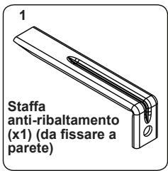 CONTINENTAL EDISON CECDF5060B2 - CECDF5060IX2 - Kit anti-ribaltamento - 1