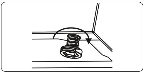 CONTINENTAL EDISON CECDF5060B2 - CECDF5060IX2 - Réglage des pieds - 1