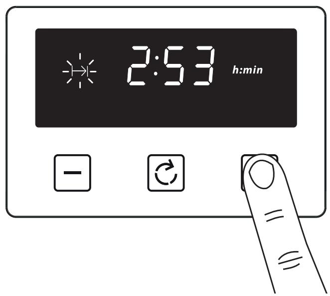 BELLING COOKCENTRE 90 EI  -  COOKCENTRE 90DFT -  COOKCENTRE 90EI - Réglage du temps de cuisson (la durée de fonctionnement du four) - 3