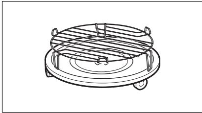AEG-ELECTROLUX MFC3026SM - Inserire la griglia per il grill Collocare gli alimenti sul piatto girevole. - 1