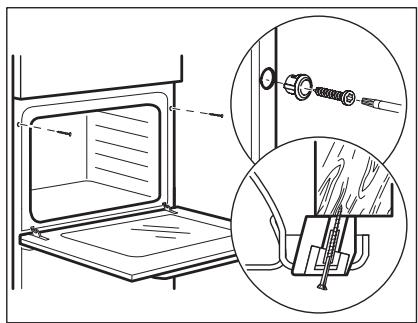 AEG-ELECTROLUX BCB331011M - Fixation du four au meuble - 1