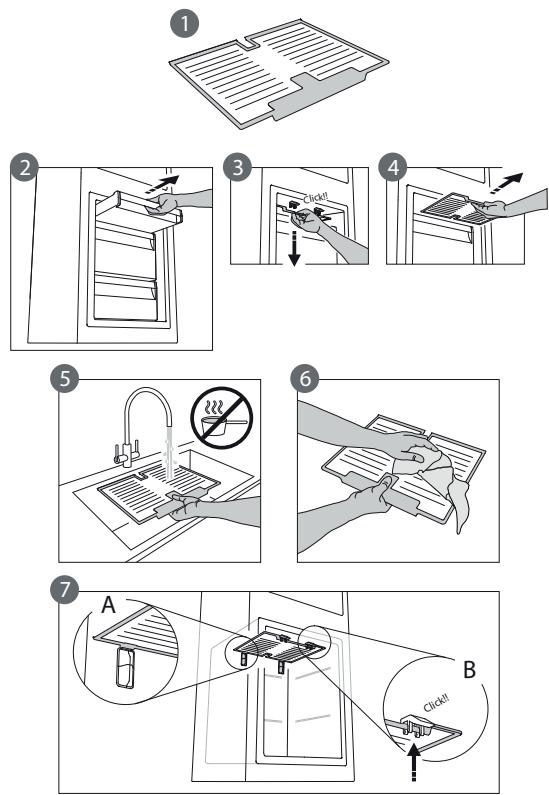 INDESIT LI6 S1E W  -  LI6 S1E W - Procedure to clean the stop frost accessory - 1