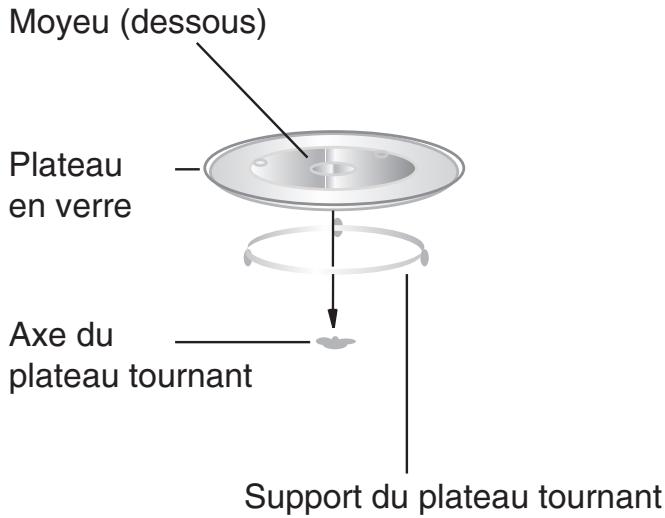 HOTPOINT MWHA 222.1 X - Installation du plateau tournant - 1