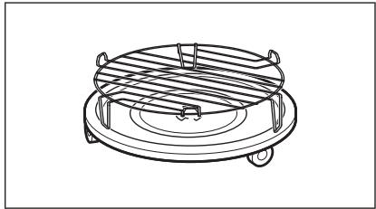 AEG-ELECTROLUX MSB2548CM - Colocación de la rejilla del grill - 1