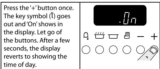 FALCON CLASSIC 110 CERAMIC - To turn off the key lock - 2