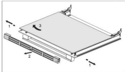 HISENSE HI55222BB - Démontage et remontage des vitres de la porte du four - 2