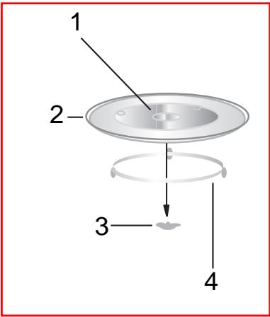 BRANDT GM2500B - G) installation du plateau tournant - 1