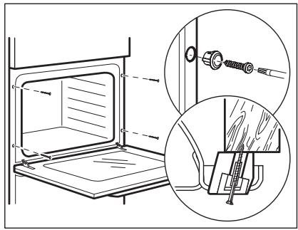 ELECTROLUX EOH2H004K  -  EOH2H00BX -  EOH2H004K - Fixation du four au meuble - 1