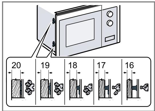 BOSCH BFL520MB0 - BFL520MS0 - BFL520MB0 - BFL520MS0-B - BFL520MB0-B - Gerät montieren - 1