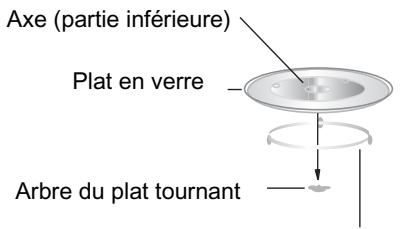 CANDY MIG28TXNE - Installation du plat tournant - 1