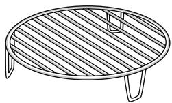 HOTPOINT MN413IXHA  -  MN 413 IX HA - GRILLE METALLIQUE - 1