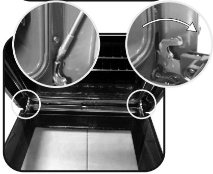 ROSIERES RFC3O3351PN - REMOVAL AND CLEANING OF THE GLASS DOOR - 3