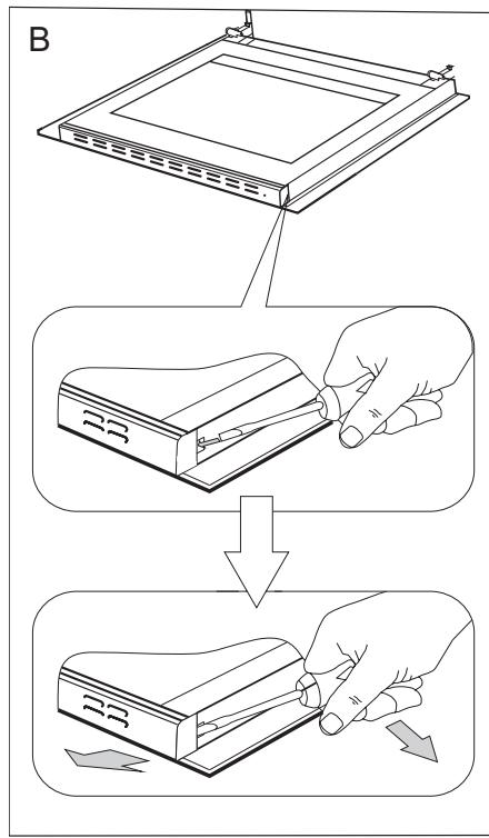 AMICA EB13522E - Démontage de la vitre interieure - 1