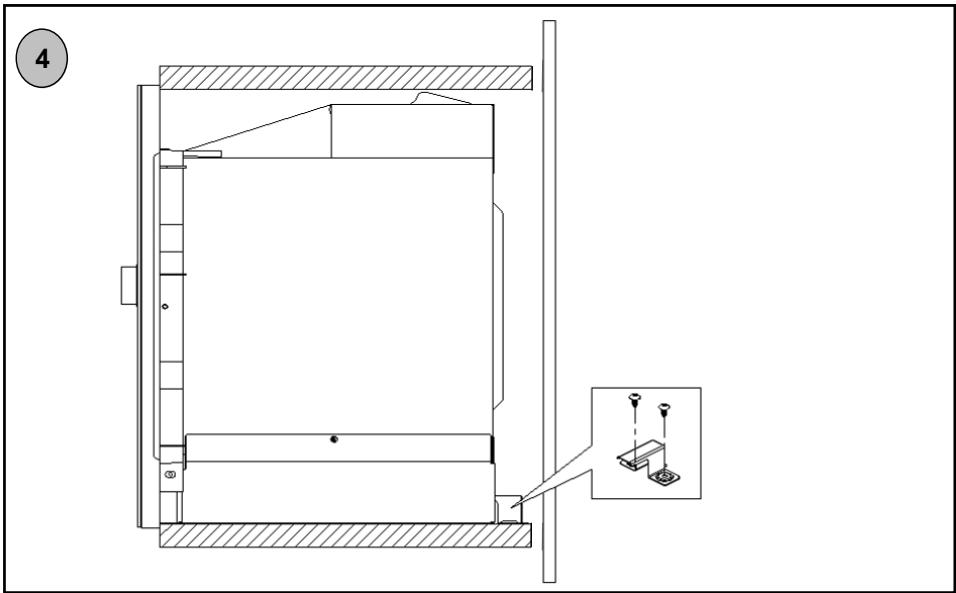 HOOVER HMGV28GDFB - Install the oven into the cabinet. - 1