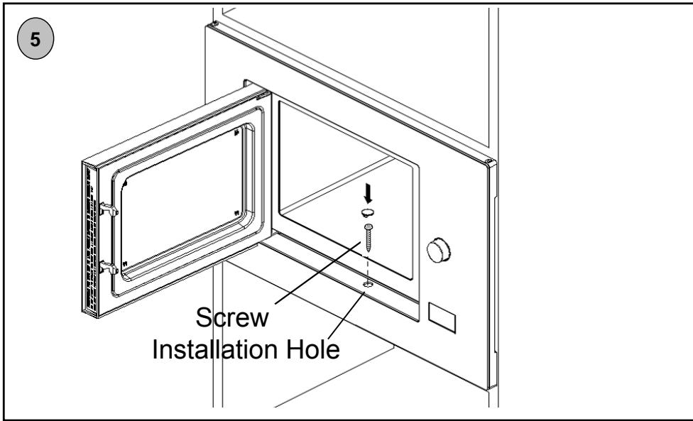 HOOVER HMGV28GDFB - Bottom Bracket is just installed against the back shell of the oven. - 1