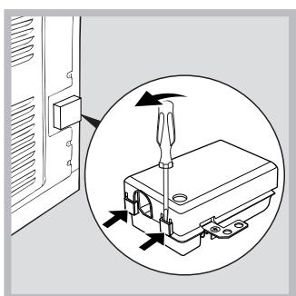 HOTPOINT 80242 - Fitting the power supply cable - 1