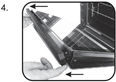 ROSIERES RFZP787IN WIFI - REMOVAL AND CLEANING OF THE GLASS DOOR - 7