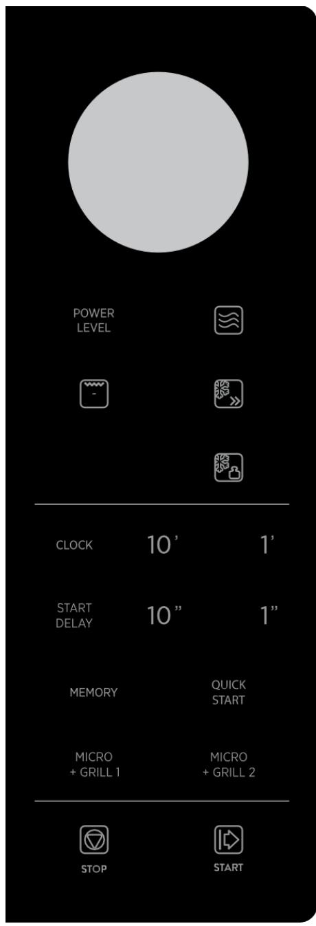 HOOVER H5MG25STB - PANEL DE CONTROL - 1