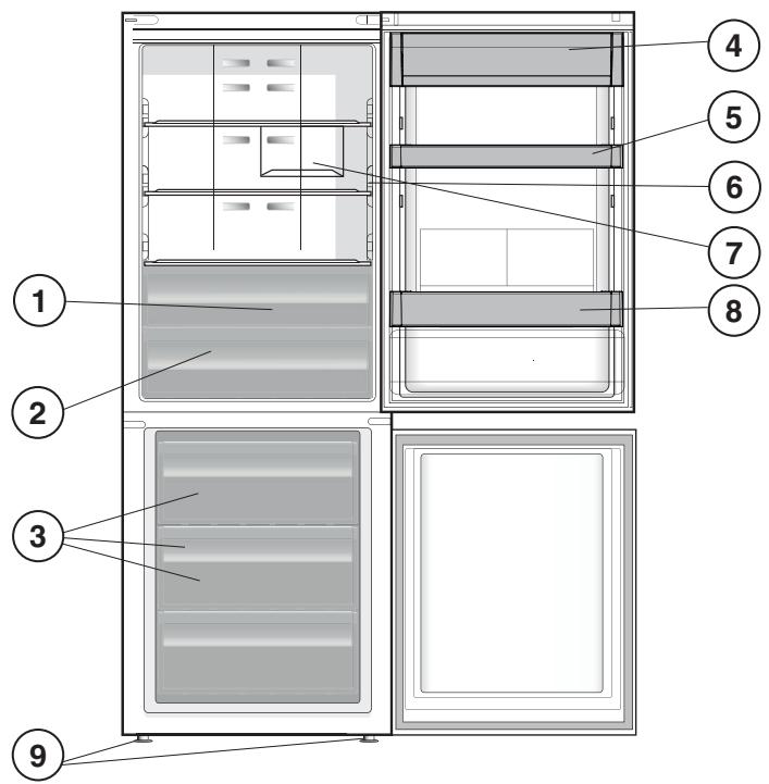 WHIRLPOOL WB70I931X - WB70I 931 X - ОПИСАНИЕ ПРИБОРА - 1