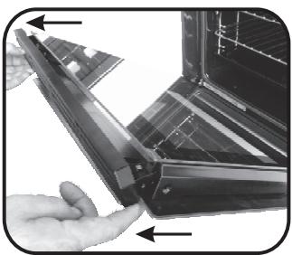 ROSIERES RFZP797IN WIFI - REMOVAL AND CLEANING OF THE GLASS DOOR - 7