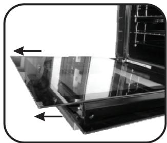 ROSIERES RFZP797IN WIFI - REMOVAL AND CLEANING OF THE GLASS DOOR - 2