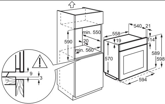 ZANUSSI ZOHNB0W1  -  ZOHNB0X1 - Building in - 2