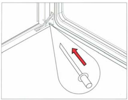 BERTAZZONI PRO95I2T - Retrait de la porte - 1