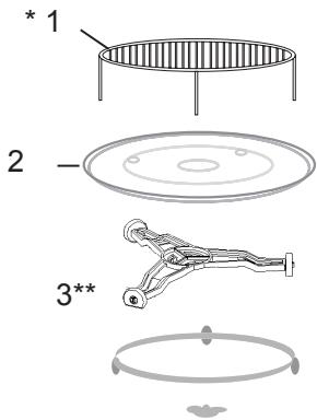 AMICA AMMB25E2SGW - INSTALLATION DU PLATEAU ROTATIF - 1