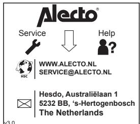 ALECTO FR-70 - Entretien: - 2