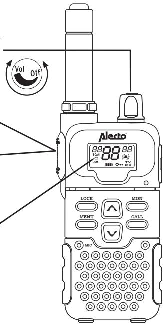 ALECTO FR-70 - Eclairage écran: - 1