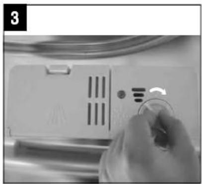 AMICA ADF 0912 X - Quand replir le réservoir de liquide de rinceage - 4