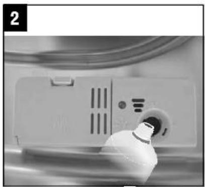 AMICA ADF 0912 X - Quand replir le réservoir de liquide de rinceage - 3