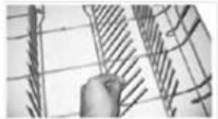 AMICA ADF 0912 X - Replier les pointes du panier inférieur - 1