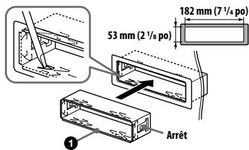 ALPINE CDE-205DAB - Montage de l'appareil dans le tableau de bord - 1